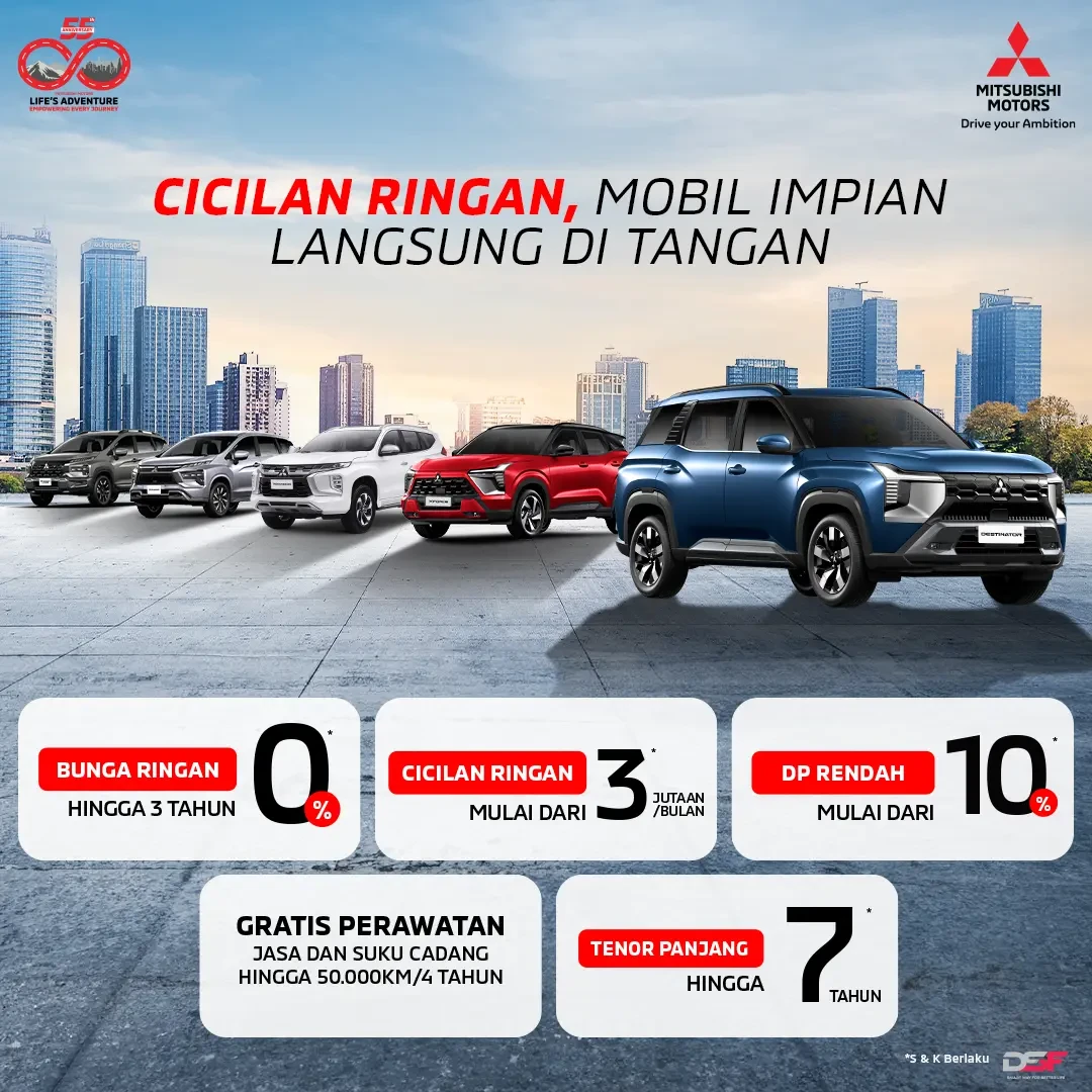 Poster Promo Program Penjualan Mobil Mitsubishi Jakarta
